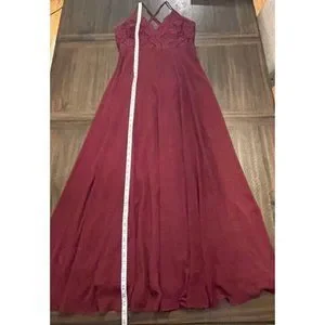 chinese dress ladies BURGUNDY SMOCKED LACE MAXI DRESS | CULT MIA